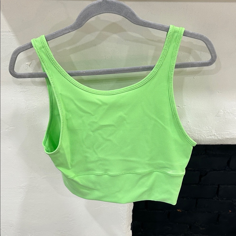 lululemon athletica Neon Green Crop Top